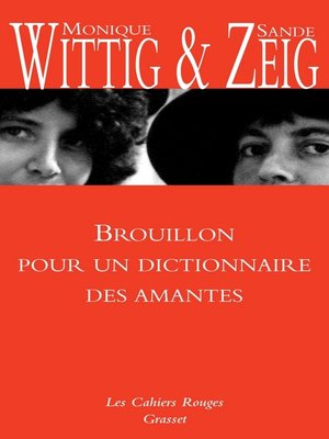 cover image of Brouillon pour un dictionnaire des amantes
